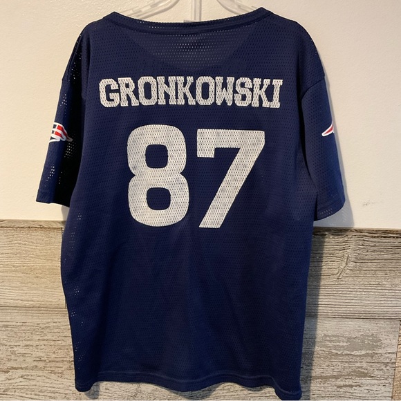 Rob Gronkowski NFL Youth New England Patriots Jersey Large - Picture 2 of 3